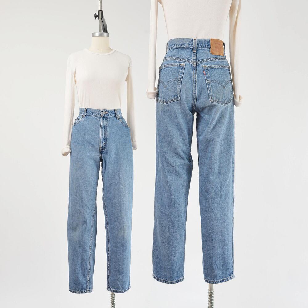 Vintage Levi's 550 Jeans High Waisted Tapered Leg Relaxed Fit Jeans 30 31 M